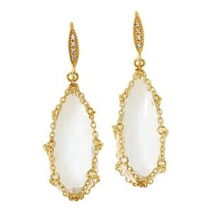 Just beautiful Rarities Gemstone Gold-Plated Chain Drop Earrings‎